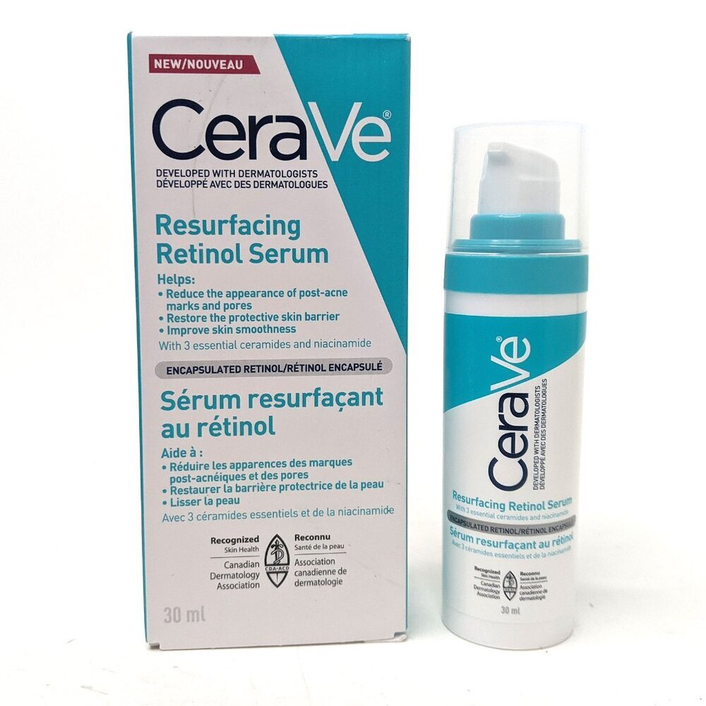 CeraVe Resurfacing Retinol Serum For Face with Niacinamide NEW IN BOX - Picture 1 of 8